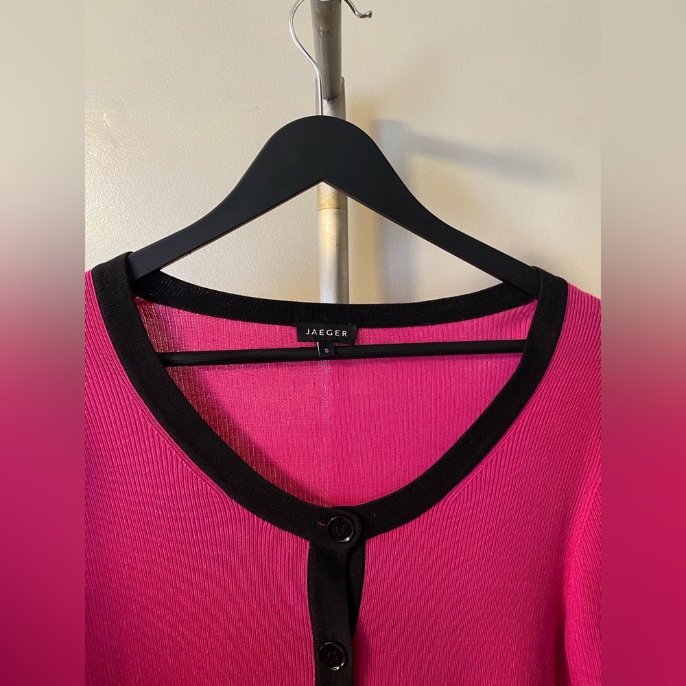 Jaeger Color Block Cardigan - image 3